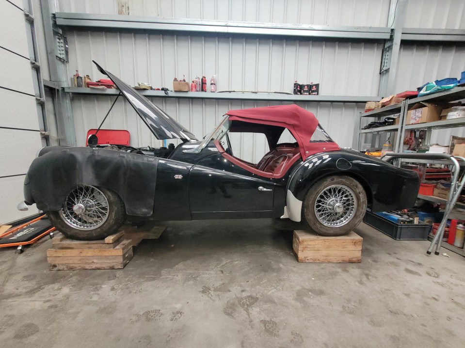 Restauration Triumph TR3 de 1962 endormi depuis 20 ans !